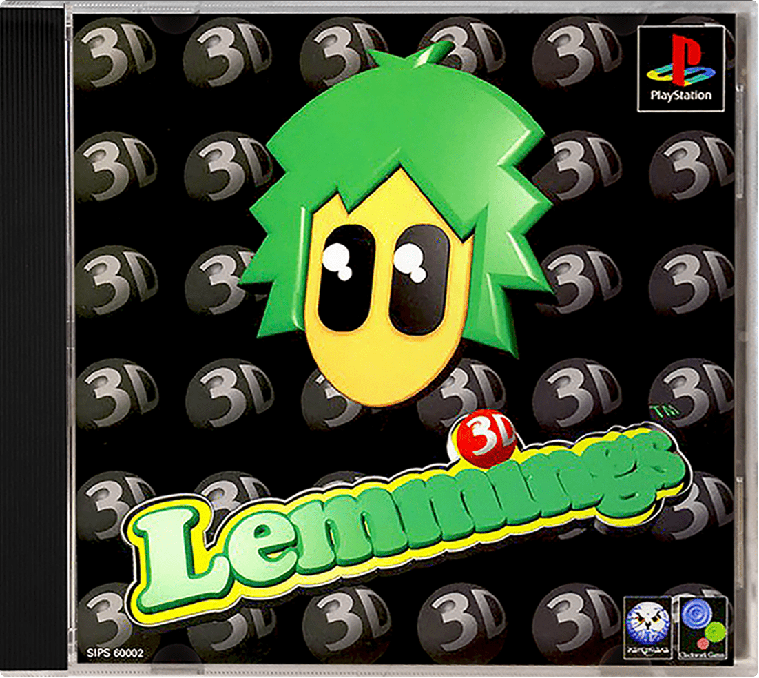 3D Lemmings box art for Playstation